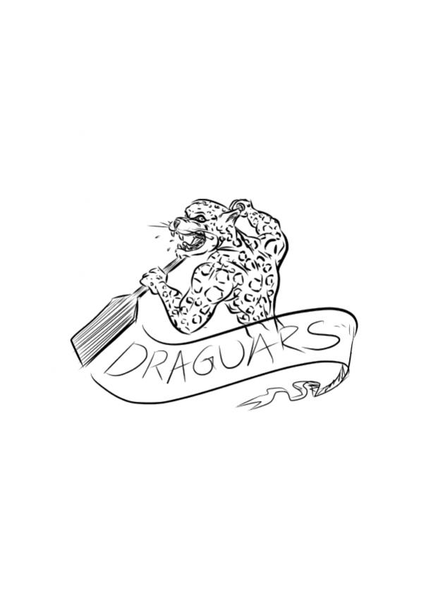 Entwurf Logo Drachenboot Jaguar Paddel 