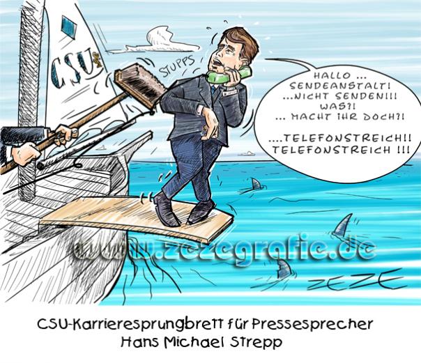 pressesprecher csu strepp heute zdf  planke drängen telefon absturz