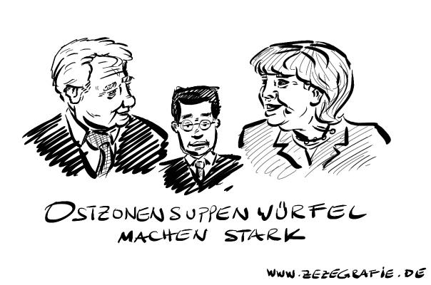 karikatur joachim gauck philipp roesler angela merkel