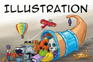 Illustration Fuellhorn Kinderbuch